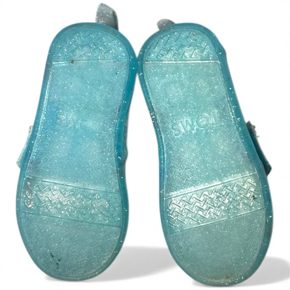 Toms Alpargata Holiday Slip On Flat Girls Blue‎ Flats Casual 10017617T